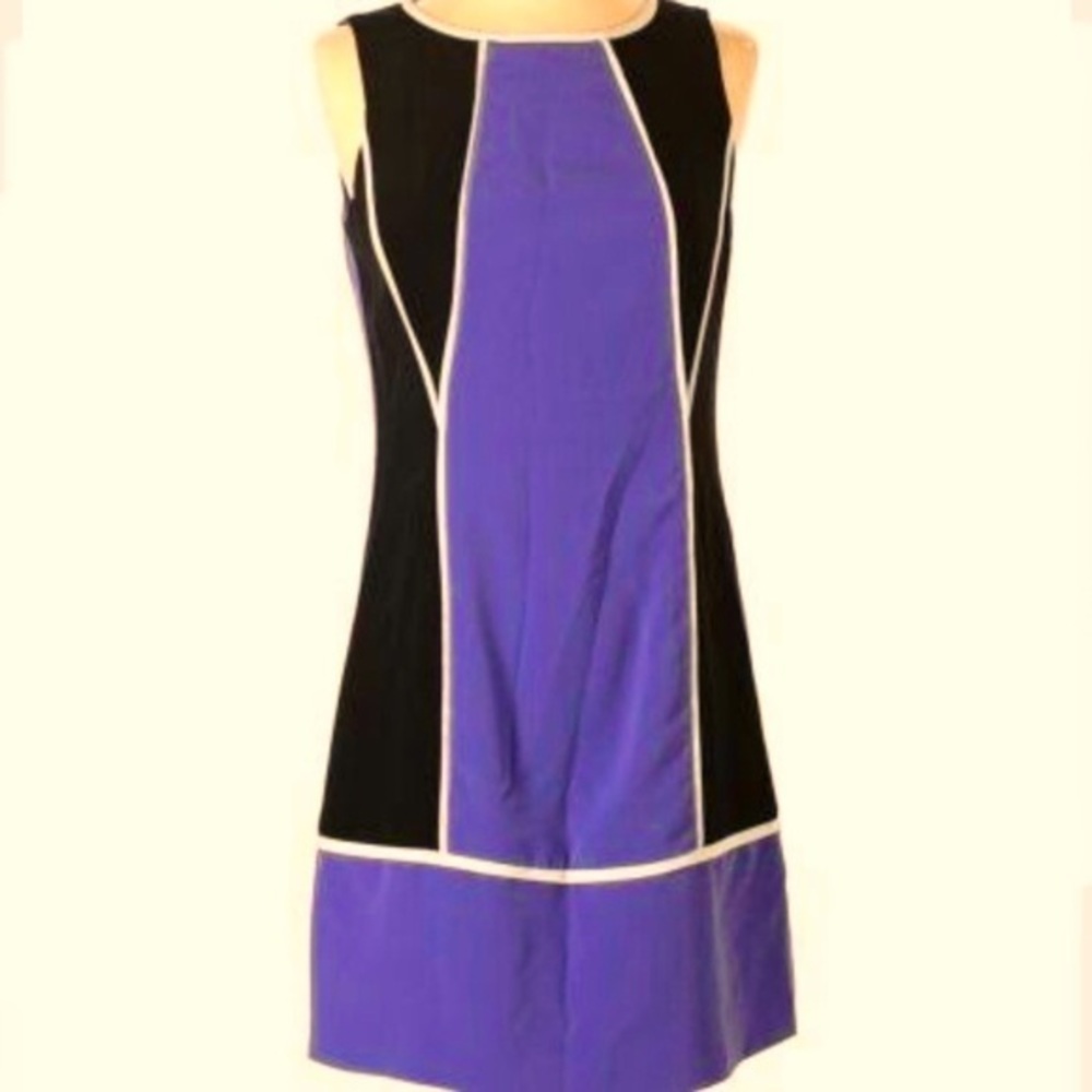 Jessica Simpson Color Block Shift Midi Dress - image 1